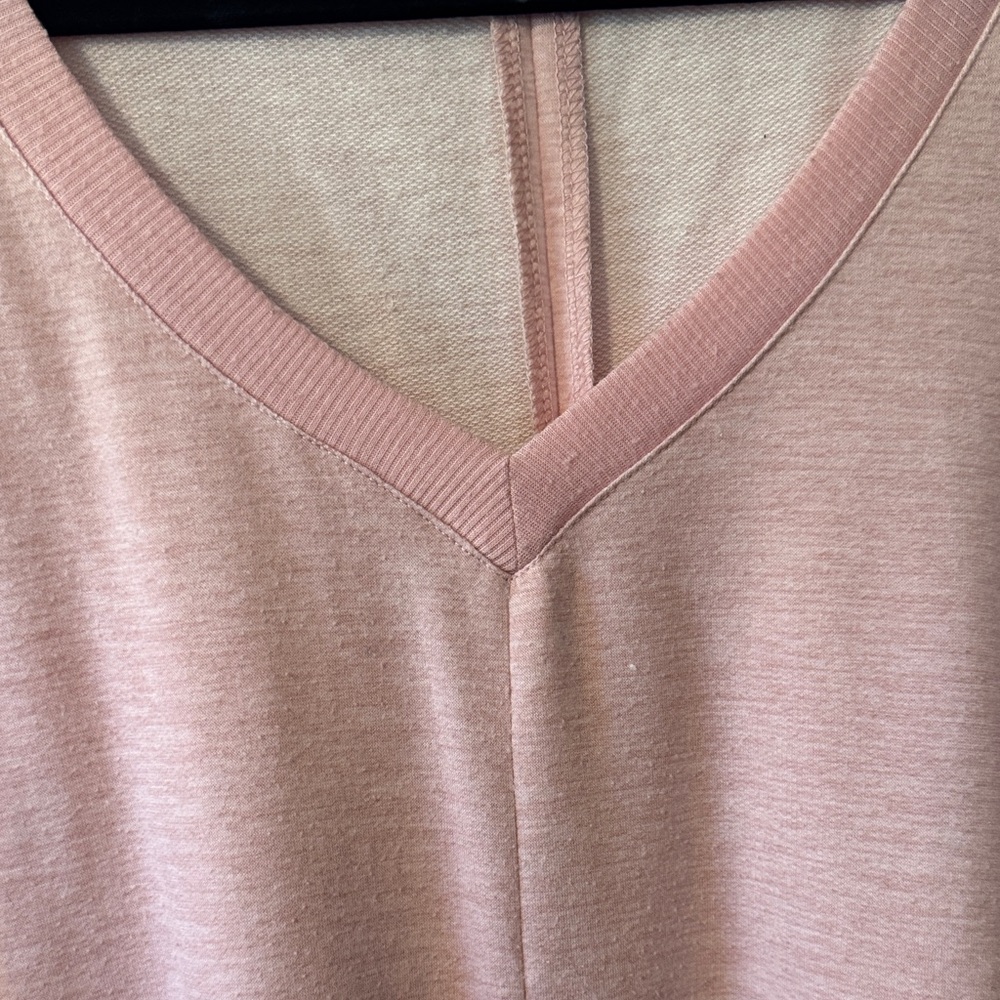 Pink V-Neck Sweater - Picture 5 of 5